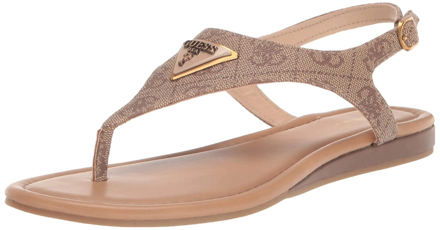 Guess Womens UNALI Sandal Beige 210 6