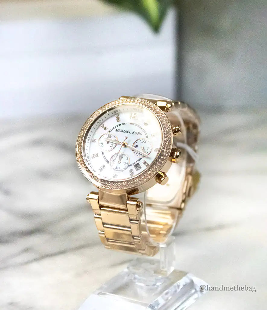 Michael Kors (MK5491) Parker 40 mm Case Stainless Steel Rose Gold Toned Watch
