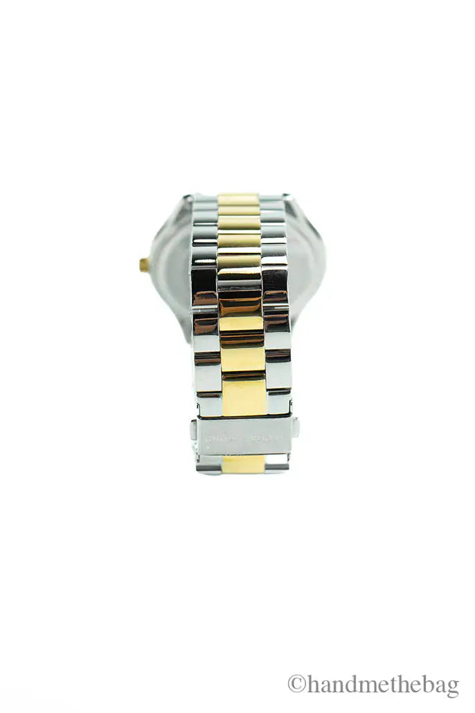 Michael Kors (MK3479) Runway Dual Toned Stainless Steel Navy Dial Wrist Watch
