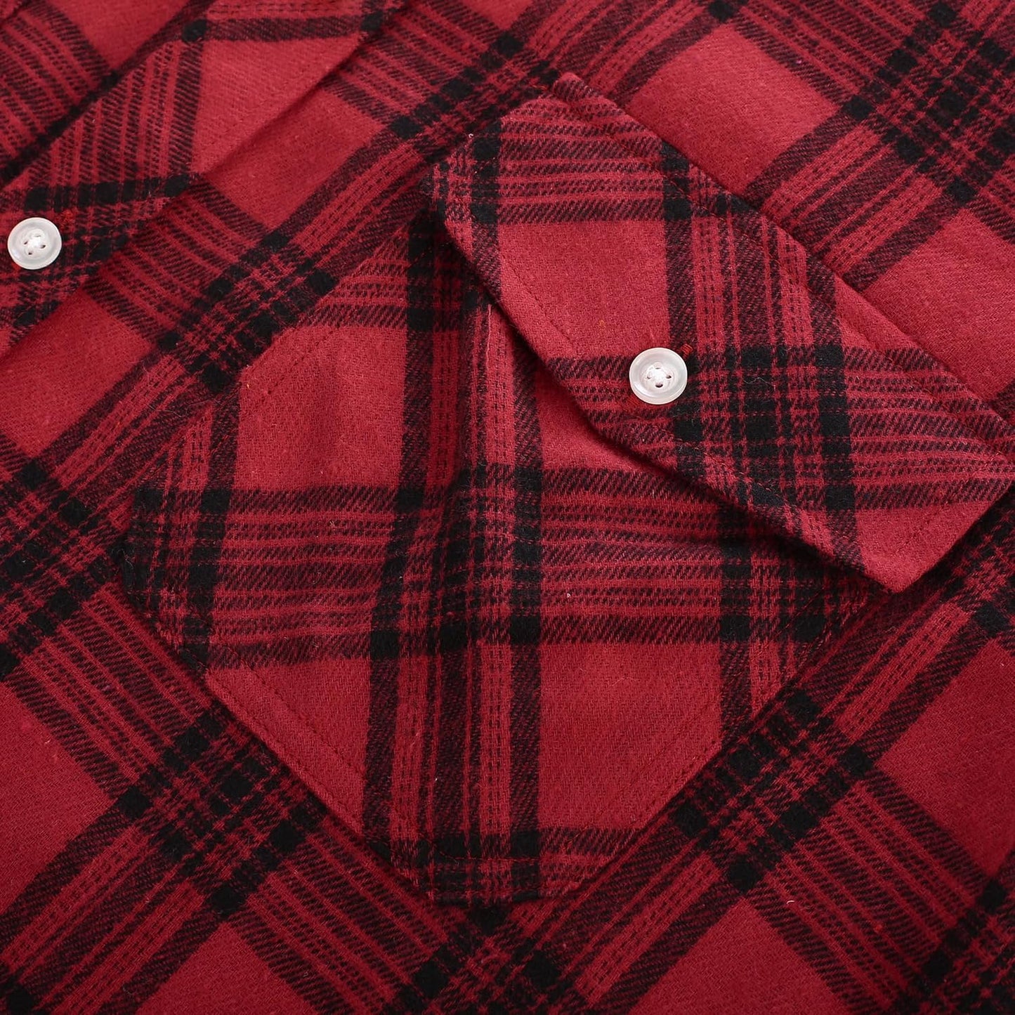 PJ PAUL JONES Mens Flannel Shirts Long Sleeve Button Up Plaid Shirt Matching Shirts for Couple Christmas