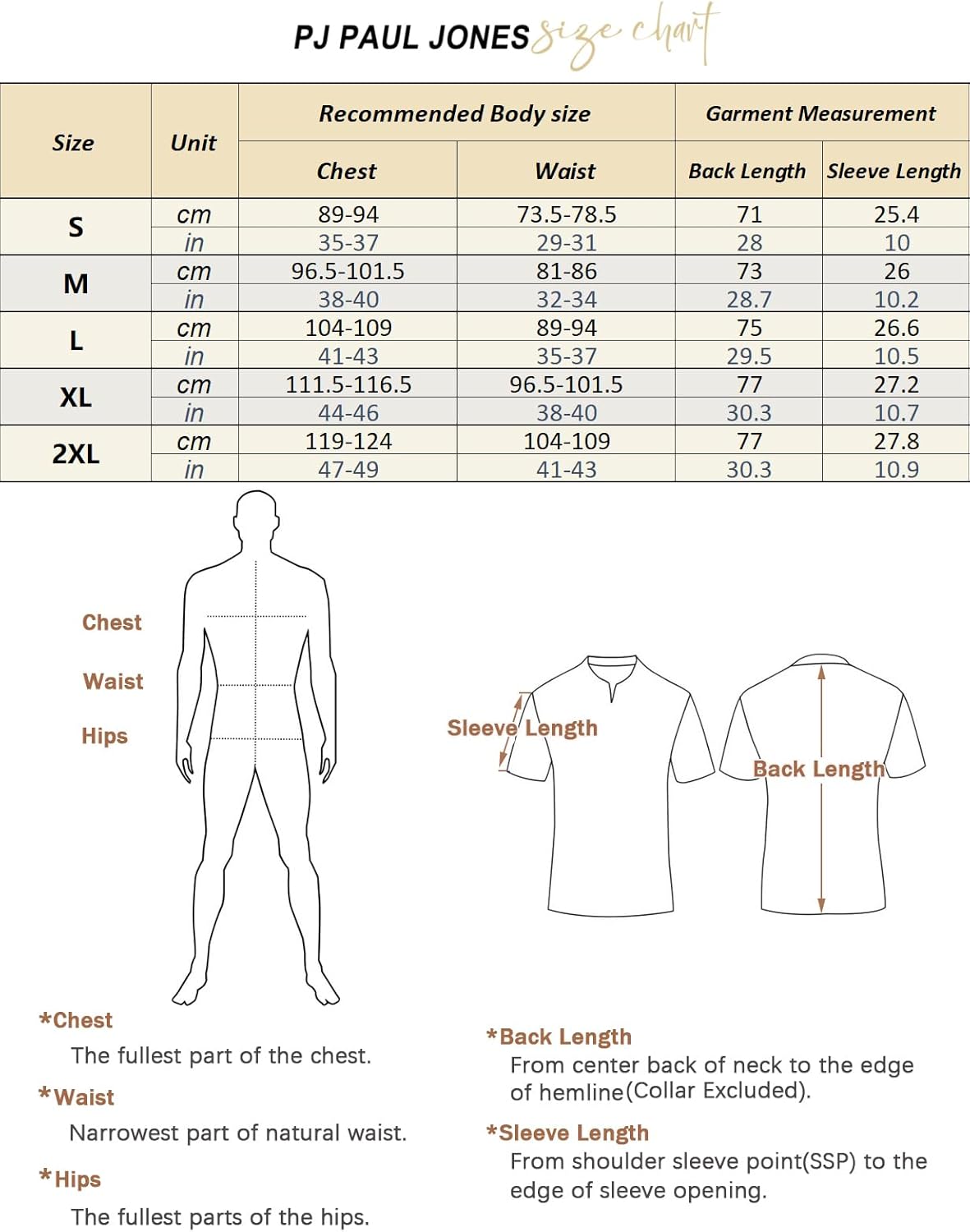 PJ PAUL JONES Mens Polo Shirts Short Sleeve V-Neck Polos Casual Striped T Shirt Apricot