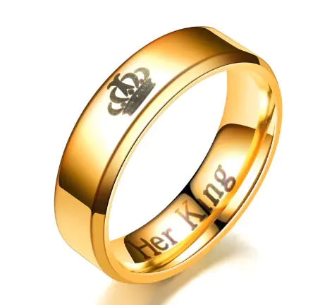 Couple Rings in Stylish Stainless Steel
