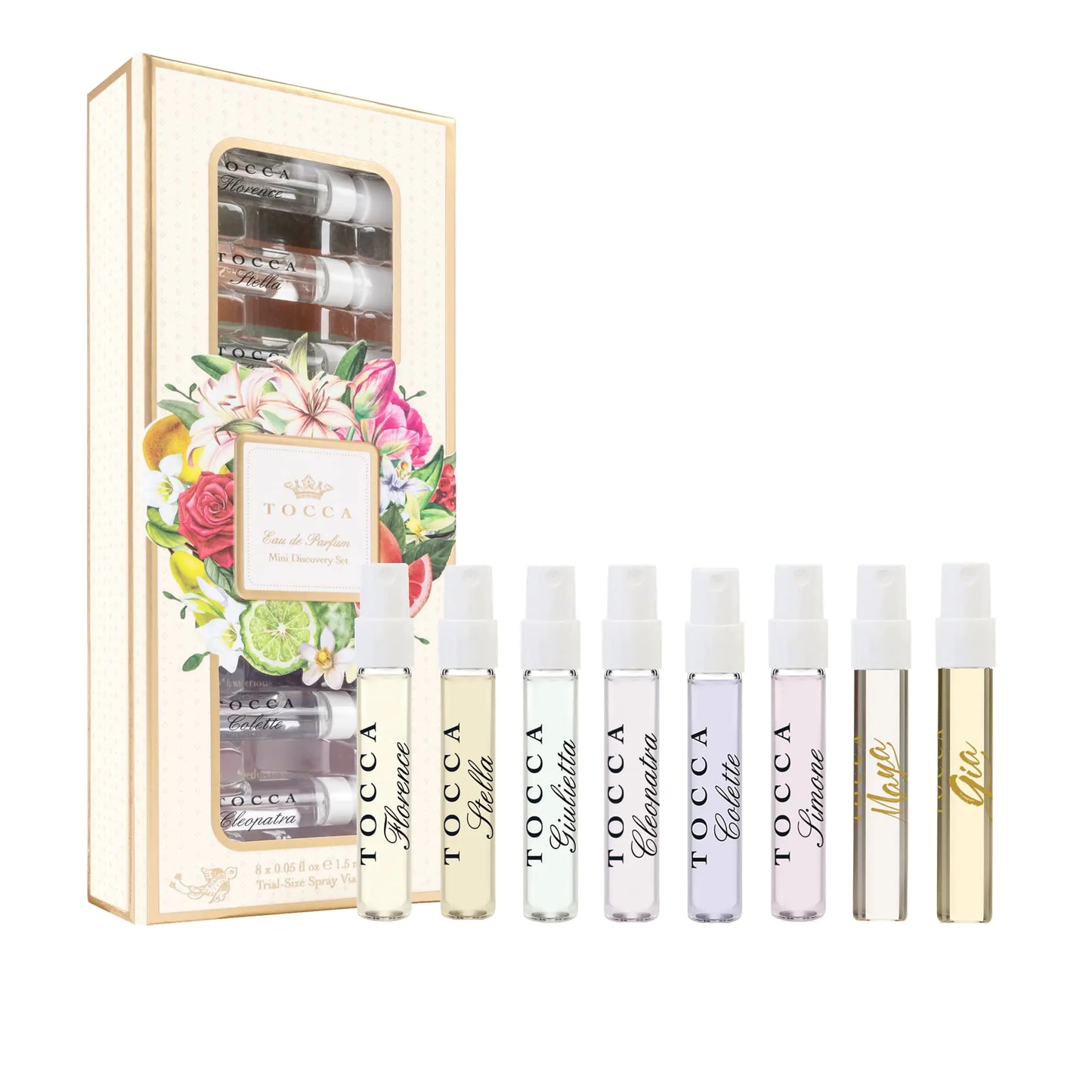 Tocca Eau de Parfum Mini Discovery Set - 8 Trial Size Womens Perfumes (1.5ml each) Discover Your Favorite Perfume