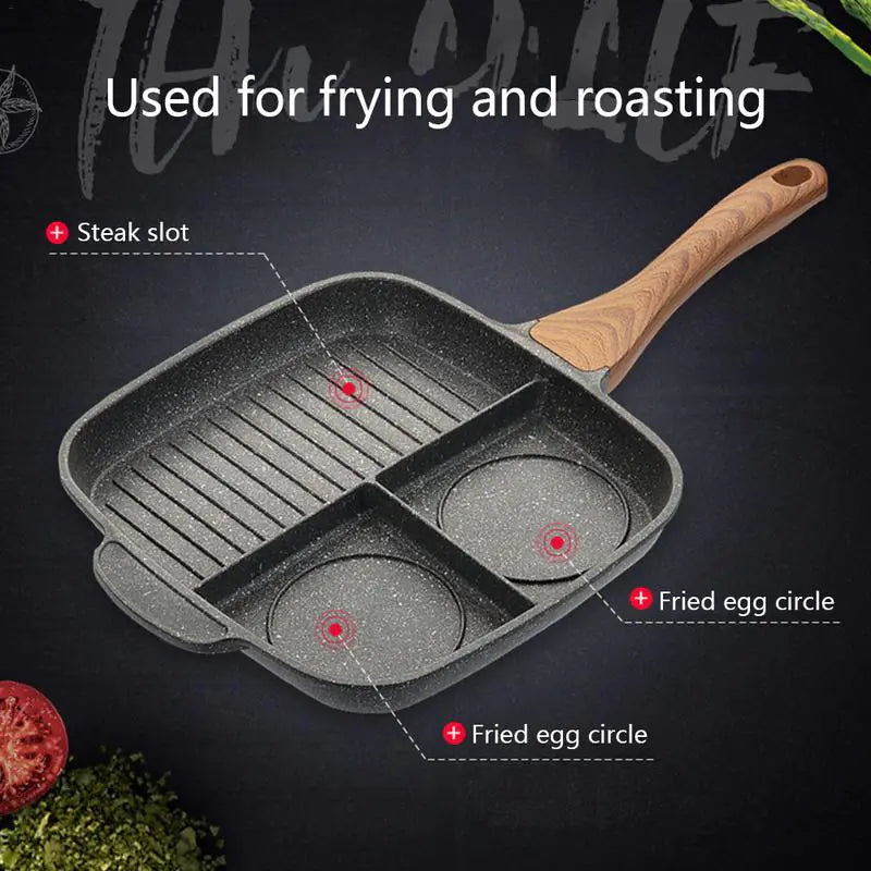 Multifunctional Non-Stick Frying Pan for Breakfast