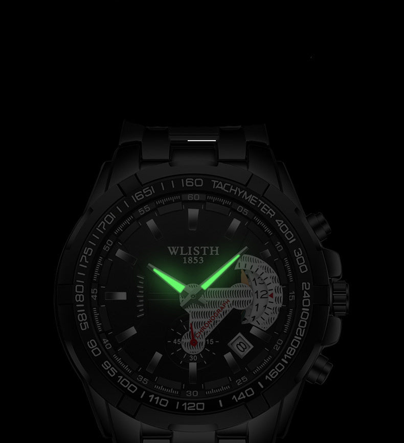 WLISTH est 1853 Quartz watch men''s waterproof