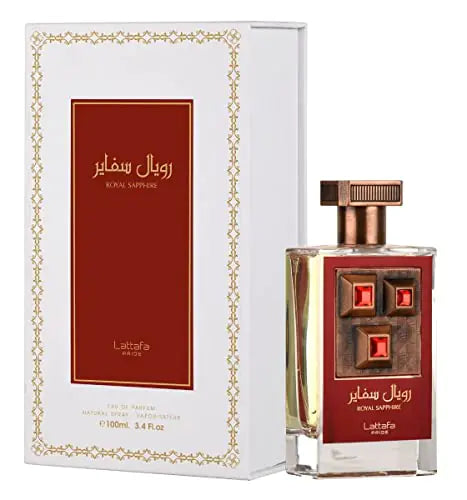 Lattafa Perfumes Royal Sapphire for Unisex Eau de Parfum Spray 3.4 Ounce