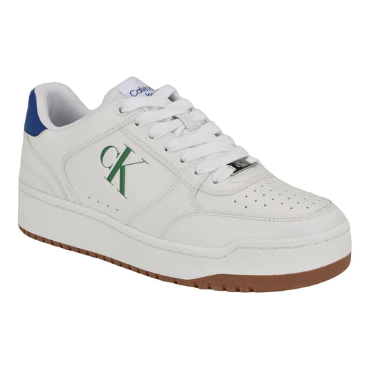 Calvin Klein Mens Acre Sneaker White Multi 142 8