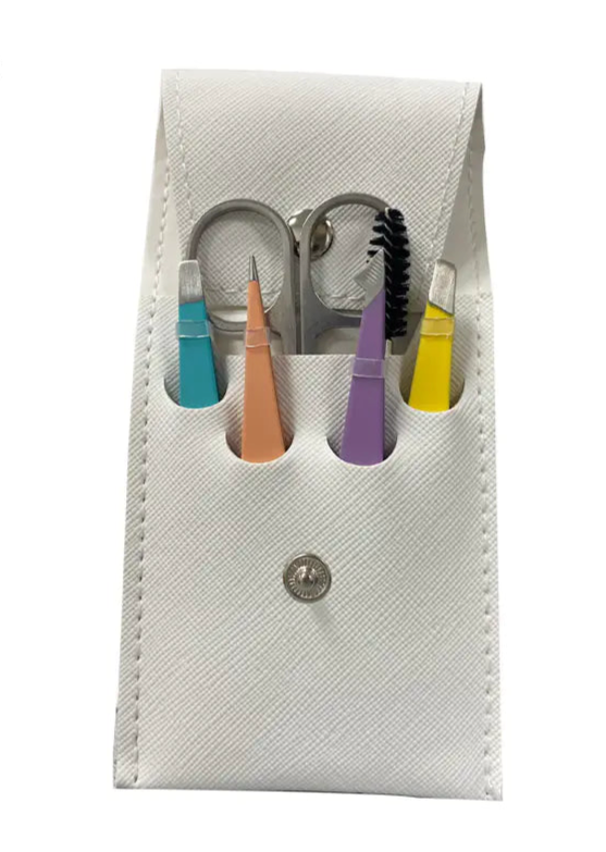 Stainless Steel Tweezers Set for Beauty and Grooming