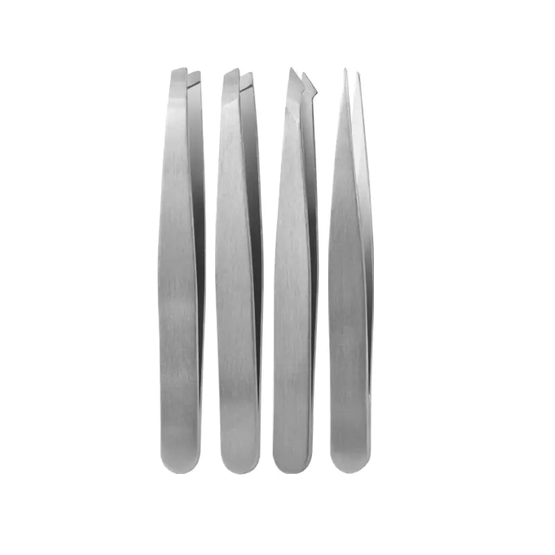 Stainless Steel Tweezers Set for Beauty and Grooming