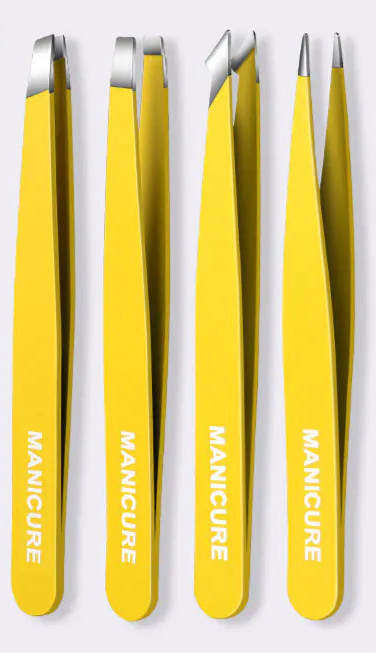 Stainless Steel Tweezers Set for Beauty and Grooming