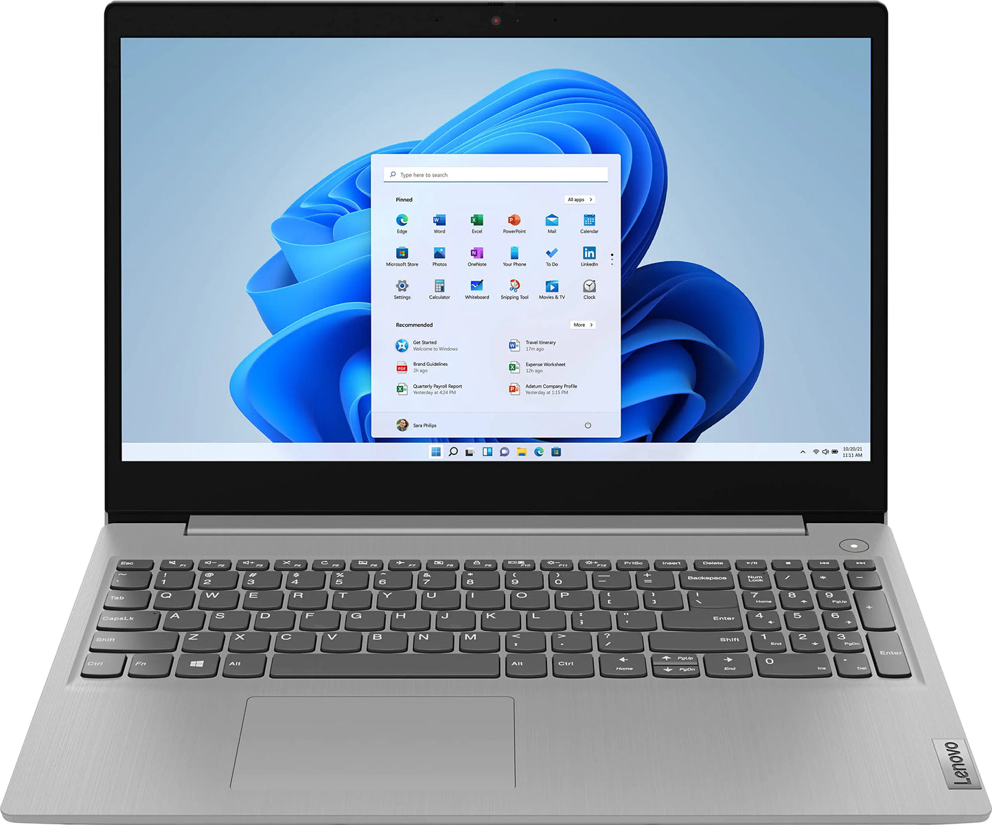 Lenovo 2022 Ideapad 3 Laptop 15.6" HD Touchscreen 11th Gen Intel Core i3-1115G4 Processor 8GB DDR4 RAM 256GB PCIe NVMe SSD HDMI Webcam Wi-Fi 5 Bluetooth Windows 11 Home Platinum Grey