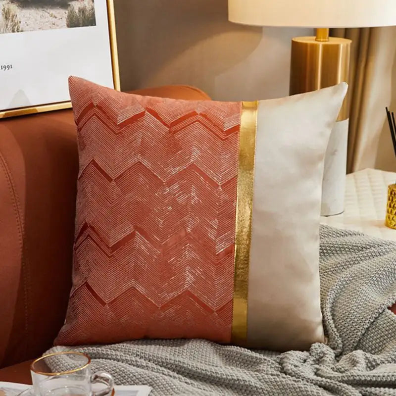 Luxury Modern Lightweight Silk Satin Sofa Cushion Cover