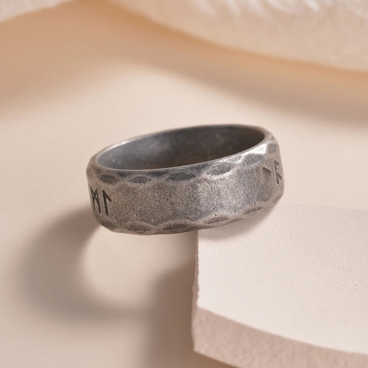 2023 Nordic Viking Rune Titanium Steel Ring for Men