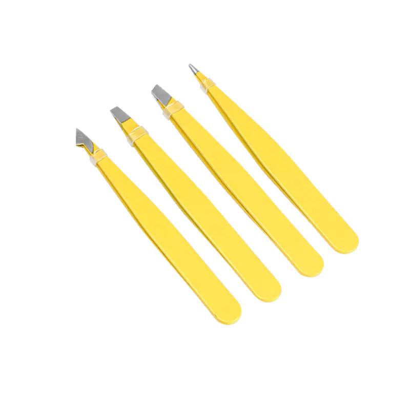 Stainless Steel Tweezers Set for Beauty and Grooming