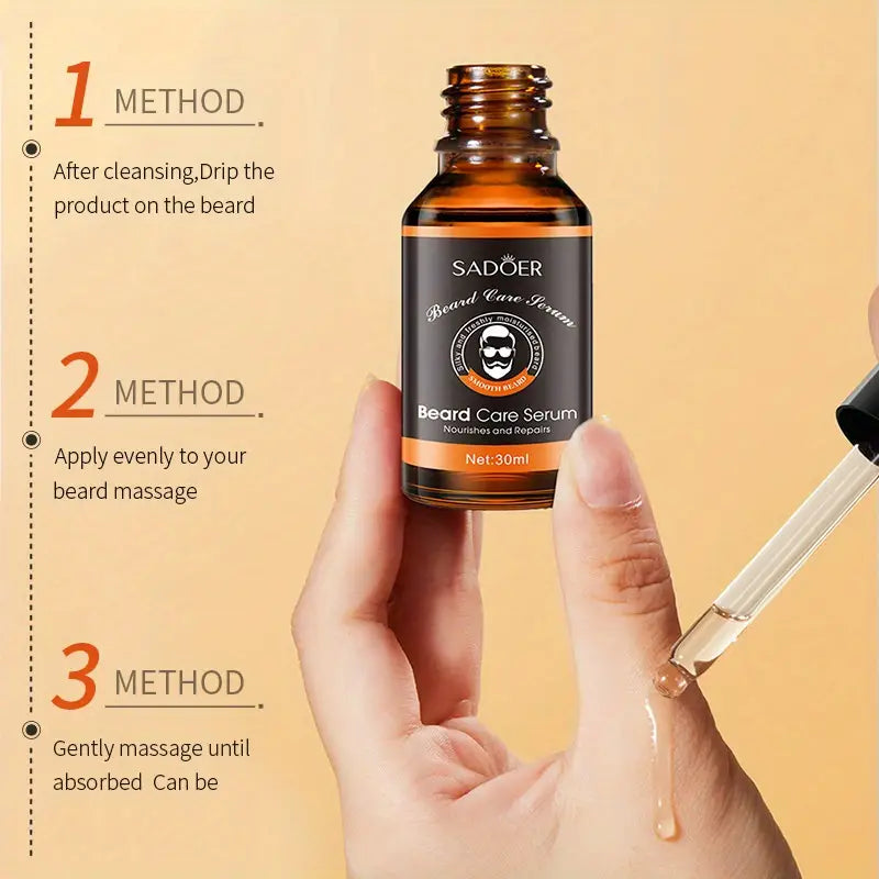 SADOER Beard Oil Set for Men - Moisturizing & Soften