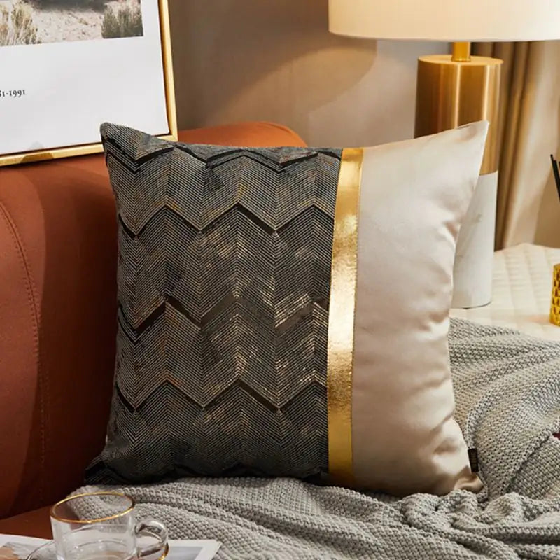 Luxury Modern Lightweight Silk Satin Sofa Cushion Cover