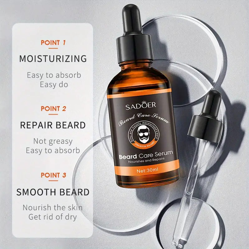 SADOER Beard Oil Set for Men - Moisturizing & Soften