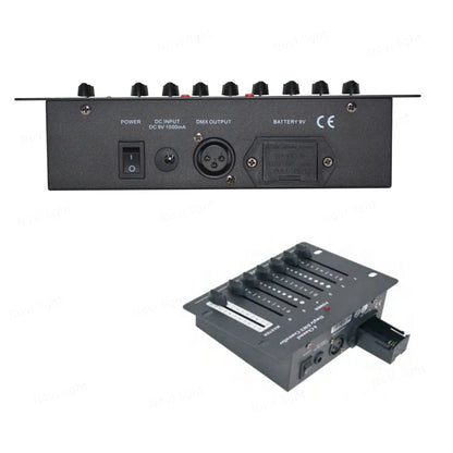 6 16 32 Channel Simple Mini DMX Controller Battery DMX512 Lighting Console for Computer Light Dimmer