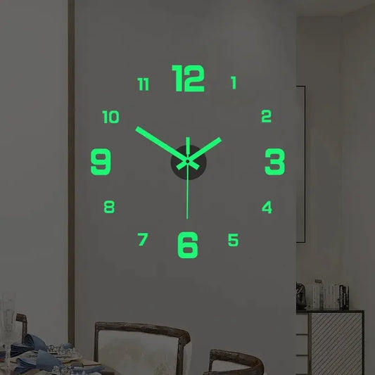 Glow Numbers Wall Clock