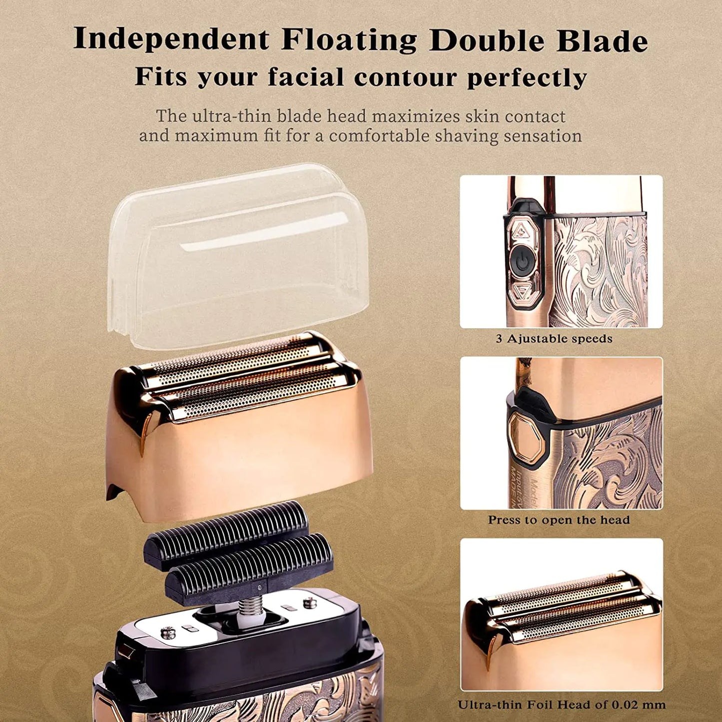 All-Metal Electric Hair Clipper with Digital Display Set