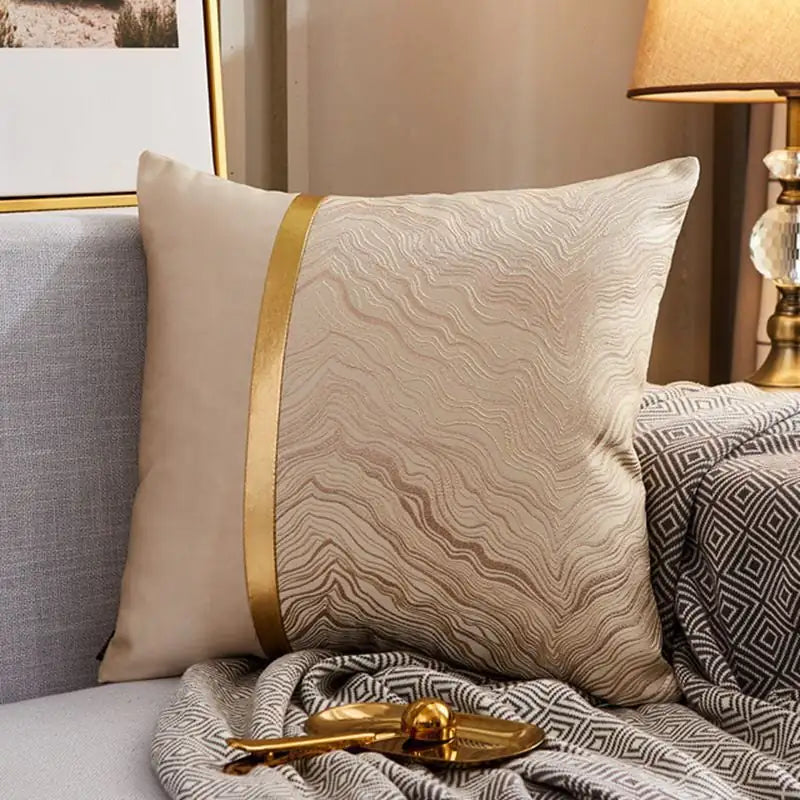 Luxury Modern Lightweight Silk Satin Sofa Cushion Cover