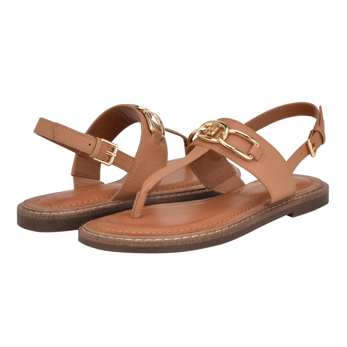 Tommy Hilfiger Womens Brontina Sandal Spring Caramel 101 8.5