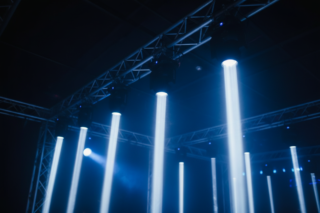 Beam lights from below
