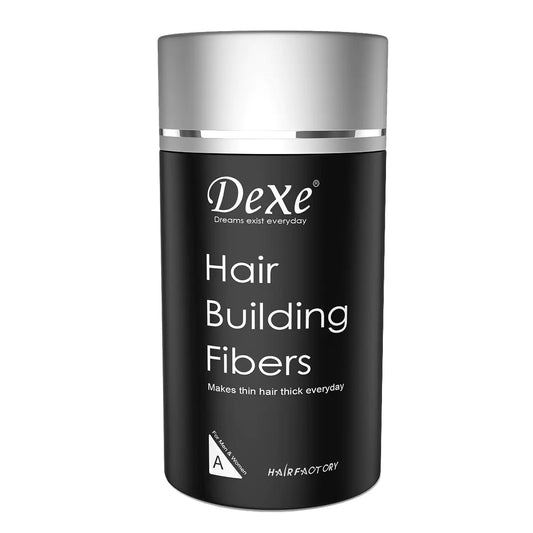 Black Colored Hair Building Fibers - Thickening Fiber for Women and Men - Hair Loss Concealer Powder for Thicker Fuller Hair - .77oz