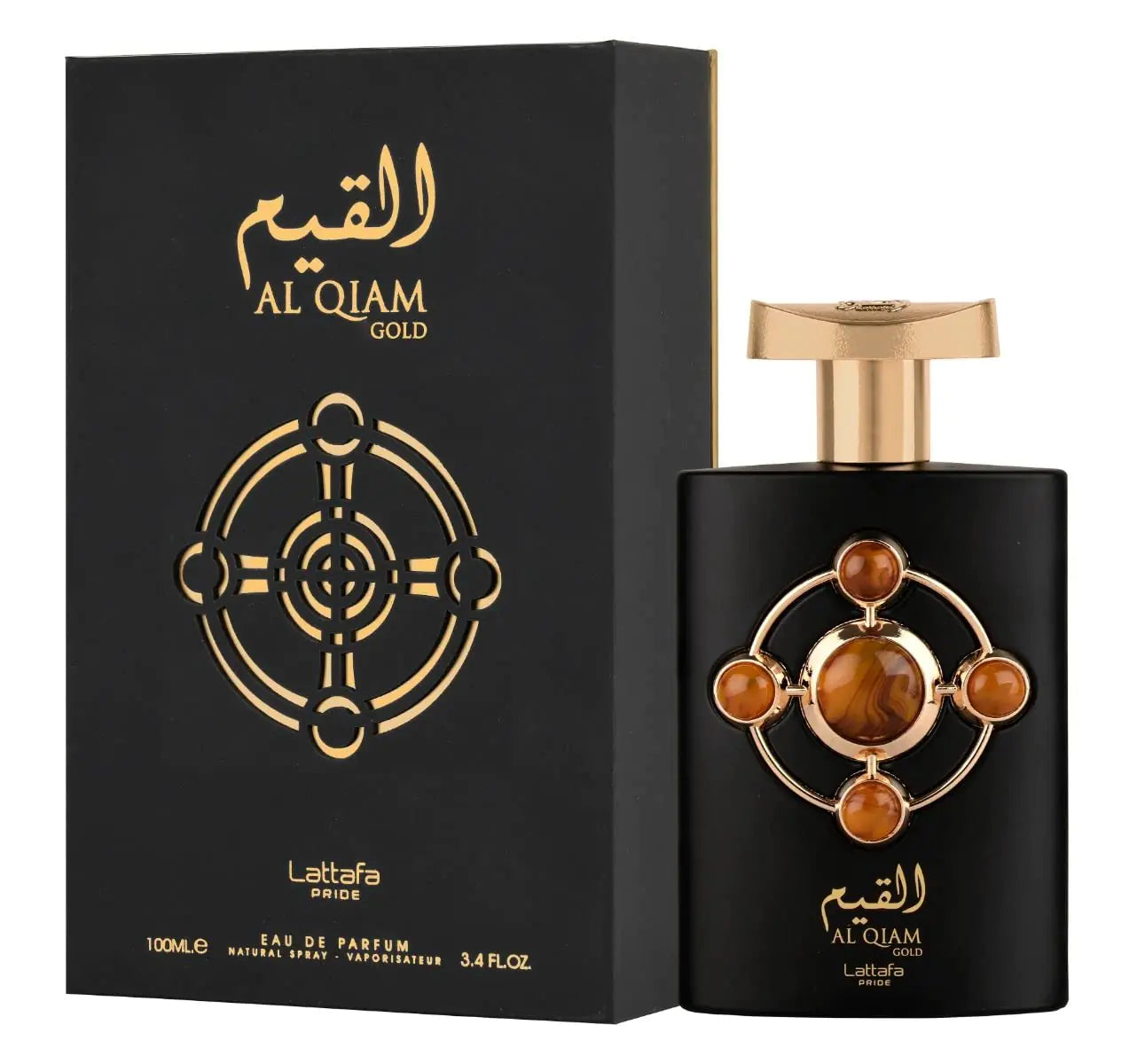 Lattafa Perfumes Al Qiam Gold for Unisex Eau de Parfum Spray 3.4 Ounce