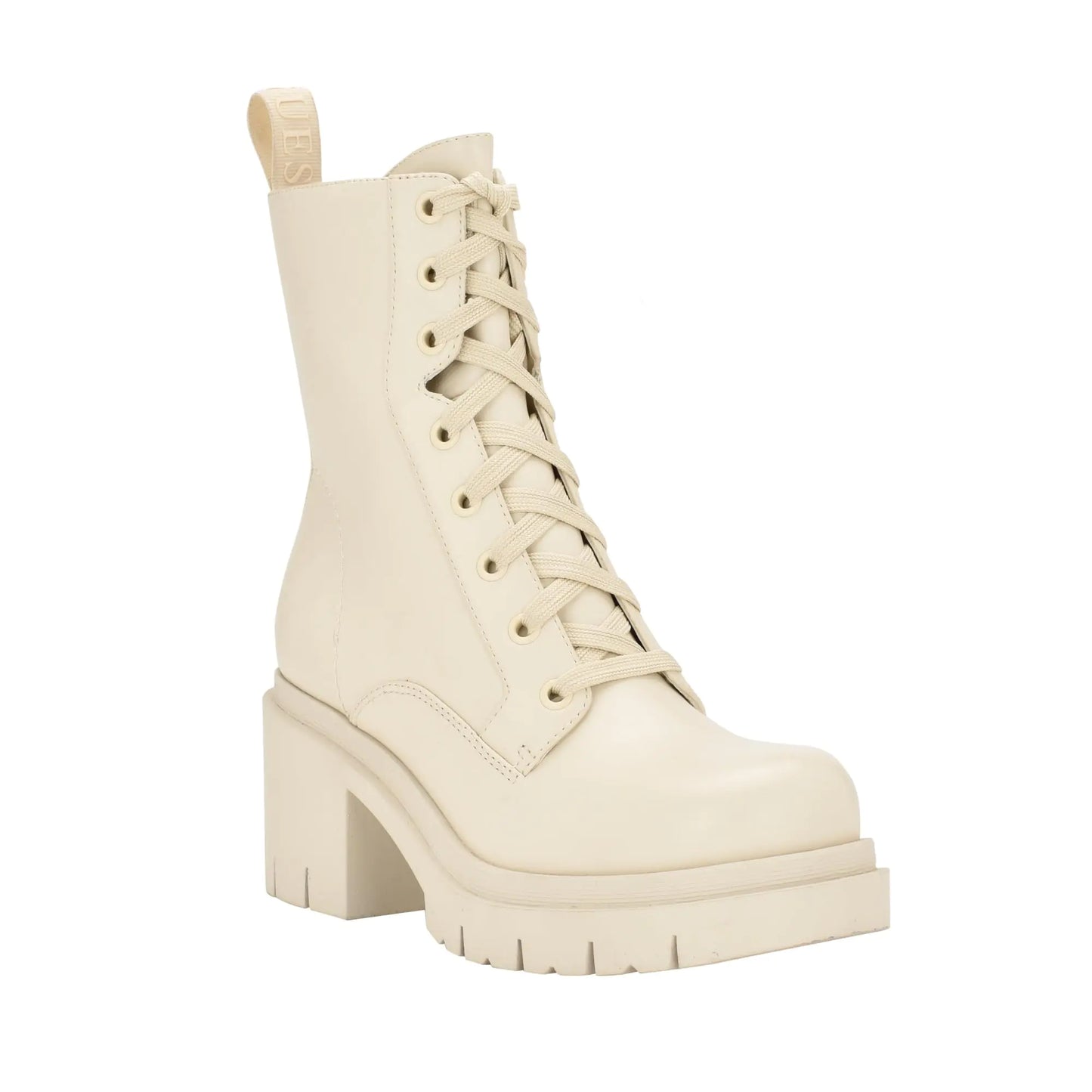 GUESS Womens JUEL Ankle Boot Chic Cream 150 6.5